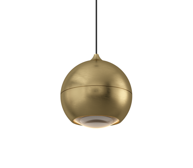 LED Pendelleuchte Miami – moderne dimmbare LED-Hängeleuchte, höhenverstellbar von 21 bis 200 cm, in Bronze gebürstet, Champagne, Warm Gold, Weiß und Schwarz