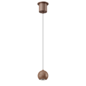 LED Pendelleuchte Miami – moderne dimmbare LED-Hängeleuchte, höhenverstellbar von 21 bis 200 cm, in Bronze gebürstet, Champagne, Warm Gold, Weiß und Schwarz