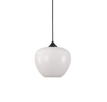 Elegante LED Pendelleuchte Windsor 29 cm aus Glas und Aluminium mit E27-Fassung – dimmbar & höhenverstellbar