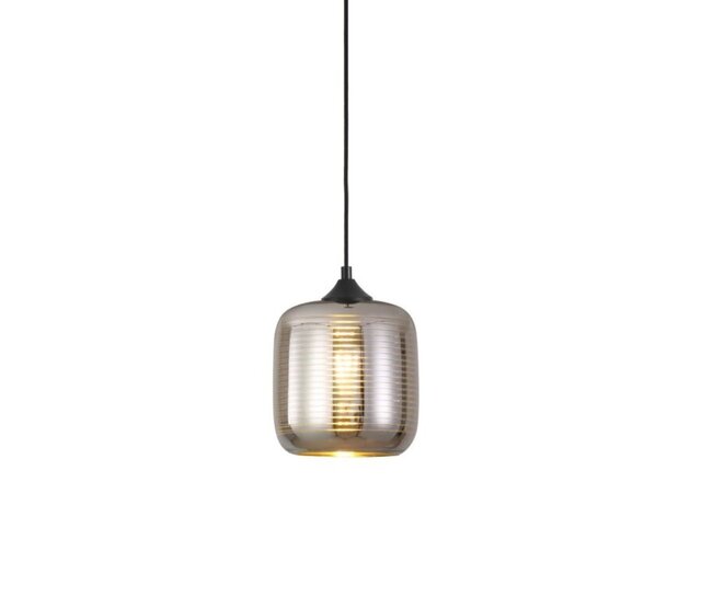 LED Pendelleuchte Apollo in Titan/Gold – Dimmbar, E27, Höhenverstellbar