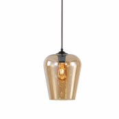 LED Pendelleuchte „Tombo 23“ – Dimmbar, E27-Fassung, Höhenverstellbar, in Amber, Grau und Titan