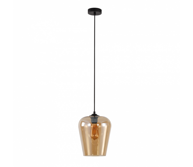 LED Pendelleuchte „Tombo 23“ – Dimmbar, E27-Fassung, Höhenverstellbar, in Amber, Grau und Titan