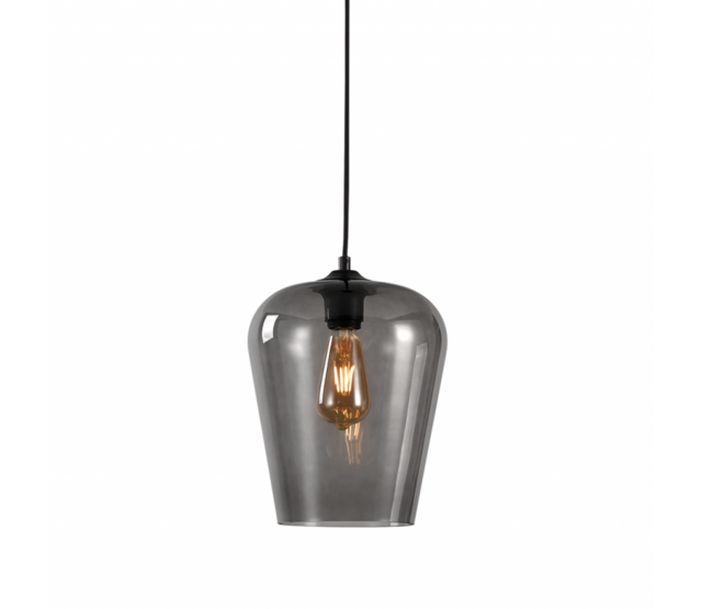 LED Pendelleuchte „Tombo 23“ – Dimmbar, E27-Fassung, Höhenverstellbar, in Amber, Grau und Titan
