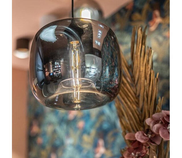 LED Pendelleuchte „Preston“ – Dimmbar, E27, Höhenverstellbar, in 3 Glasfarben und 2 Größen