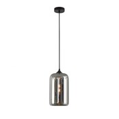 LED Pendelleuchte Botany – Dimmbar, Höhenverstellbar, E27-Fassung, Aluminium & Glas, in Amber, Grau und Titan