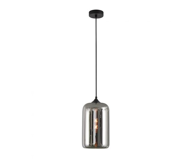 LED Pendelleuchte Botany – Dimmbar, Höhenverstellbar, E27-Fassung, Aluminium & Glas, in Amber, Grau und Titan