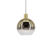 LED Pendelleuchte „Rosario“ – Dimmbar, E27-Fassung, Höhenverstellbar, 3 Größen, 2 Glas-/Metallkombinationen