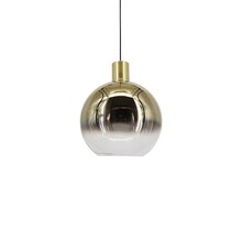 LED Pendelleuchte „Rosario“ – Dimmbar, E27-Fassung, Höhenverstellbar, 3 Größen, 2 Glas-/Metallkombinationen