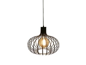 LED Pendelleuchte Lauren – Dimmbar, E27-Fassung, Höhenverstellbar, Schwarz