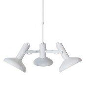 LED Pendelleuchte „Vectro“ – 3-flammig, dimmbar, höhenverstellbar, mit E27-Fassung, Weiß oder Schwarz