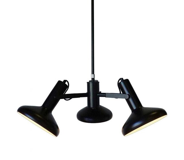 LED Pendelleuchte „Vectro“ – 3-flammig, dimmbar, höhenverstellbar, mit E27-Fassung, Weiß oder Schwarz