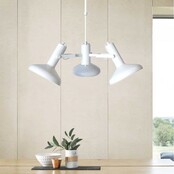 LED Pendelleuchte „Vectro“ – 3-flammig, dimmbar, höhenverstellbar, mit E27-Fassung, Weiß oder Schwarz