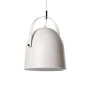 LED Pendelleuchte „Cooper“ – Dimmbar, E27-Fassung, Höhenverstellbar, aus Stahl in Weiß oder Schwarz