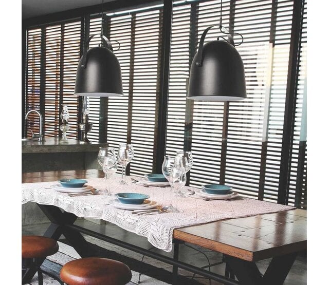 LED Pendelleuchte „Cooper“ – Dimmbar, E27, Höhenverstellbar, in Weiß oder Schwarz