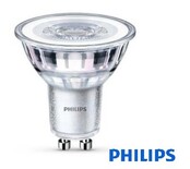Philips GU10 LED Spot in Silber – 4,6W, 2700K warmweiß, 355 Lumen, nicht dimmbar