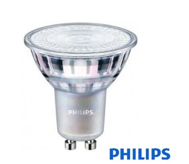 Philips GU10 LED Spot Silber – 4,8W, 2700K warmweiß, 355 lm, CRI 80, dimmbar