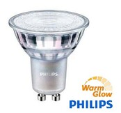 Philips GU10 LED Spot Silber – Dimm to Warm, 4,9W, 2700K–2200K, 355 lm, CRI 80