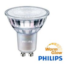 Philips GU10 LED Spot Silber – Dimm to Warm, 4,9W, 2700K–2200K, 355 lm, CRI 80