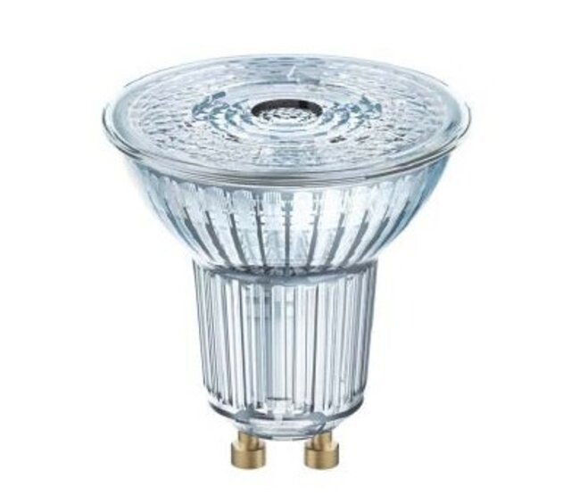 GU10 LED Spot in Silber – Dimmbar, 8,3W, 2700K, 550lm, CRI90, Energieklasse G