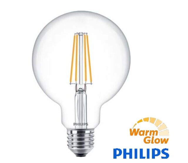 LED Leuchtmittel E27 5,9W Dimm-To-Warm 2700K bis 2200K, 806 Lumen, dimmbar, Energieklasse D