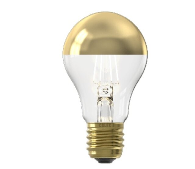 LED Leuchtmittel E27 4W Kopfspiegel Gold, extra warmweiß 1800K, 180 Lumen, dimmbar – Energieklasse G