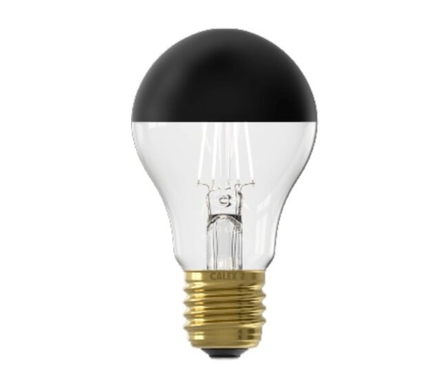 LED Leuchtmittel E27 4W Kopfspiegel Schwarz 1800K Extra-Warmweiß 180lm dimmbar – Energieklasse G