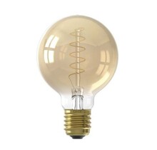 E27 LED G80 Gold, 3,8 W, 2100 K, dimmbar