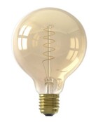 E27 LED G95 Gold, 3,8 W, 2100 K, dimmbar