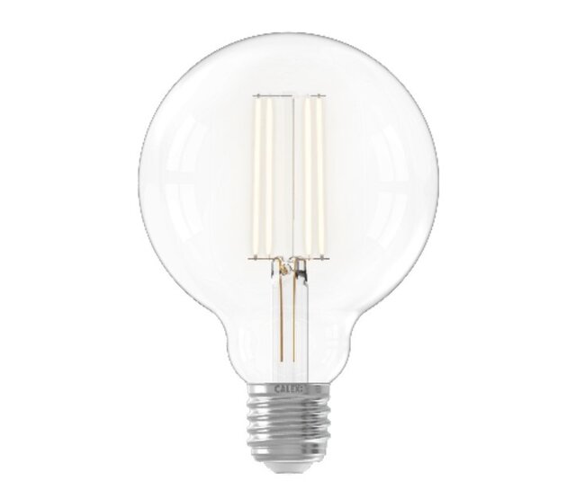 E27 LED G95, 4,5 W, 2300 K, 470 lm, dimmbar