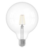 LED Leuchtmittel E27 4,5W 2300K Extra-Warmweiß 470lm dimmbar – Ø125mm Großes Format 172mm Höhe – Energieklasse G