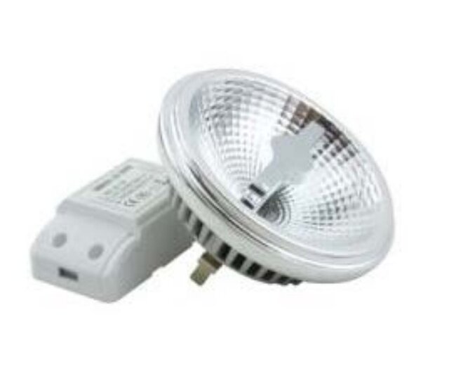 AR111 LED 15 W, 2700 K, 35°, externes Netzteil erforderlich