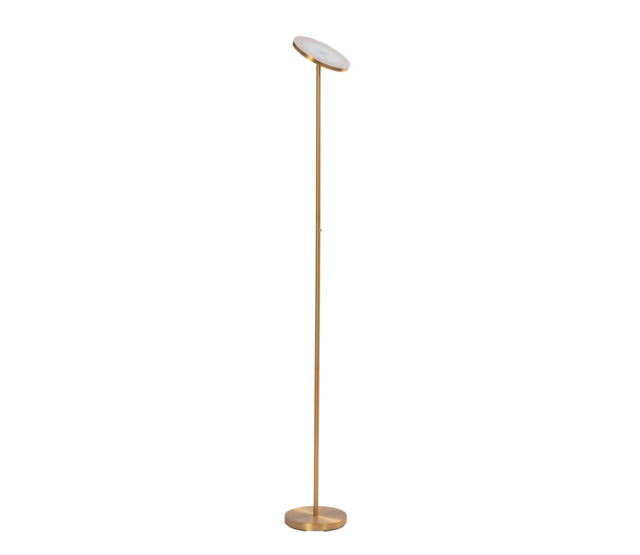 LED Stehleuchte Uplighter Novara in Bronzefinish, integrierte LED 18W, 1930lm, dimmbar, 2700K, CRI80, IP20, Klasse II, Aluminium, 24×24×180cm