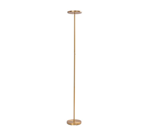 LED Stehleuchte Uplighter Novara in Bronzefinish, integrierte LED 18W, 1930lm, dimmbar, 2700K, CRI80, IP20, Klasse II, Aluminium, 24×24×180cm