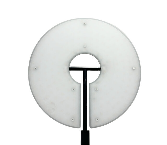 LED Stehleuchte & Leseleuchte Riva in Schwarz, integrierte LED 30W + 6W, dimmbar, 2200K–3500K, 3140lm, CRI80, IP20, Klasse II, Aluminium, 35×35×180cm