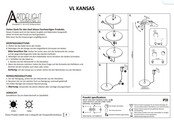 KANSAS LED-Stehleuchte 6 W, 2700 K, mit Touch-Dimmer