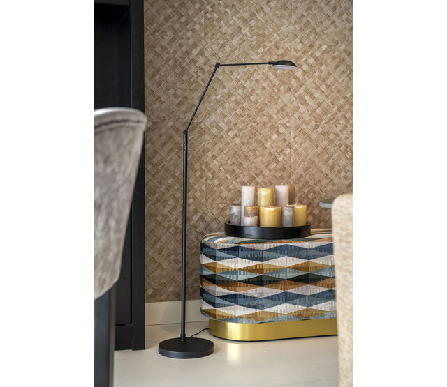 LED Stehleuchte Palermo, dim-to-warm (2200K–3000K), integrierte LED 10W, 1180lm, dimmbar, CRI80, IP20, Klasse II, Aluminium, 26×26×134,5cm – erhältlich in Antikbronze, Bronze und Schwarz