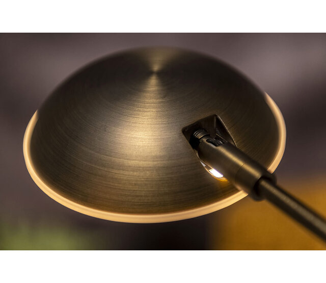 LED Stehleuchte Palermo, dim-to-warm (2200K–3000K), integrierte LED 10W, 1180lm, dimmbar, CRI80, IP20, Klasse II, Aluminium, 26×26×134,5cm – erhältlich in Antikbronze, Bronze und Schwarz