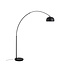 Artdelight BOGOTA Bogenlampe E27 Schwarz, Marmorfuß, ohne Schirm