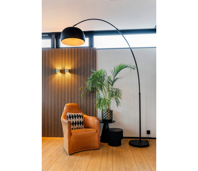 Lampenschirm aus Metall in Schwarz für Bogenlampe Bogota, passend für E27-Fassung, modernes Design, hochwertiges Zubehör