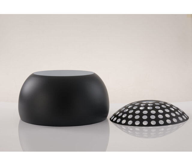 Lampenschirm aus Metall in Schwarz für Bogenlampe Bogota, passend für E27-Fassung, modernes Design, hochwertiges Zubehör