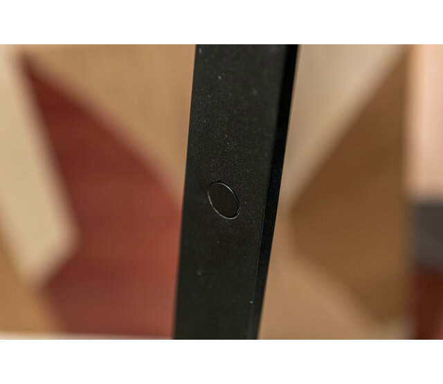 LED Stehleuchte Omega in Schwarz, integrierte LED 7W, dimmbar, 2700K, 660lm, CRI90, IP20, Klasse I, Aluminium, 30×30×146,3cm