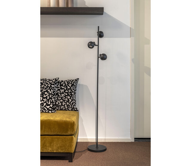 BOLERO 3 Stehleuchte Schwarz, 3 × GU10, 160 cm