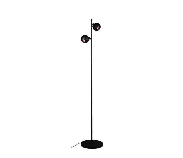 BOLERO 2 Stehleuchte Schwarz, 2 × GU10, 150 cm