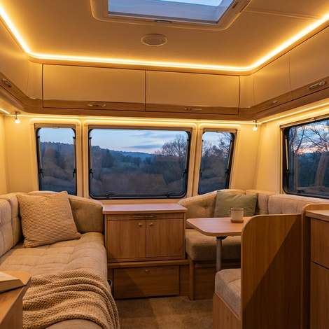 LED-Beleuchtung im Wohnwagen