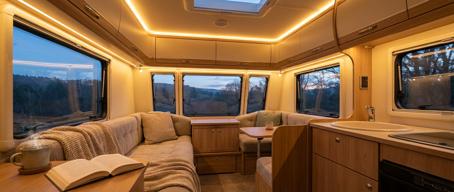LED-Beleuchtung im Wohnwagen