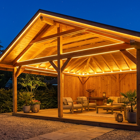 LED-Beleuchtung Pavillon