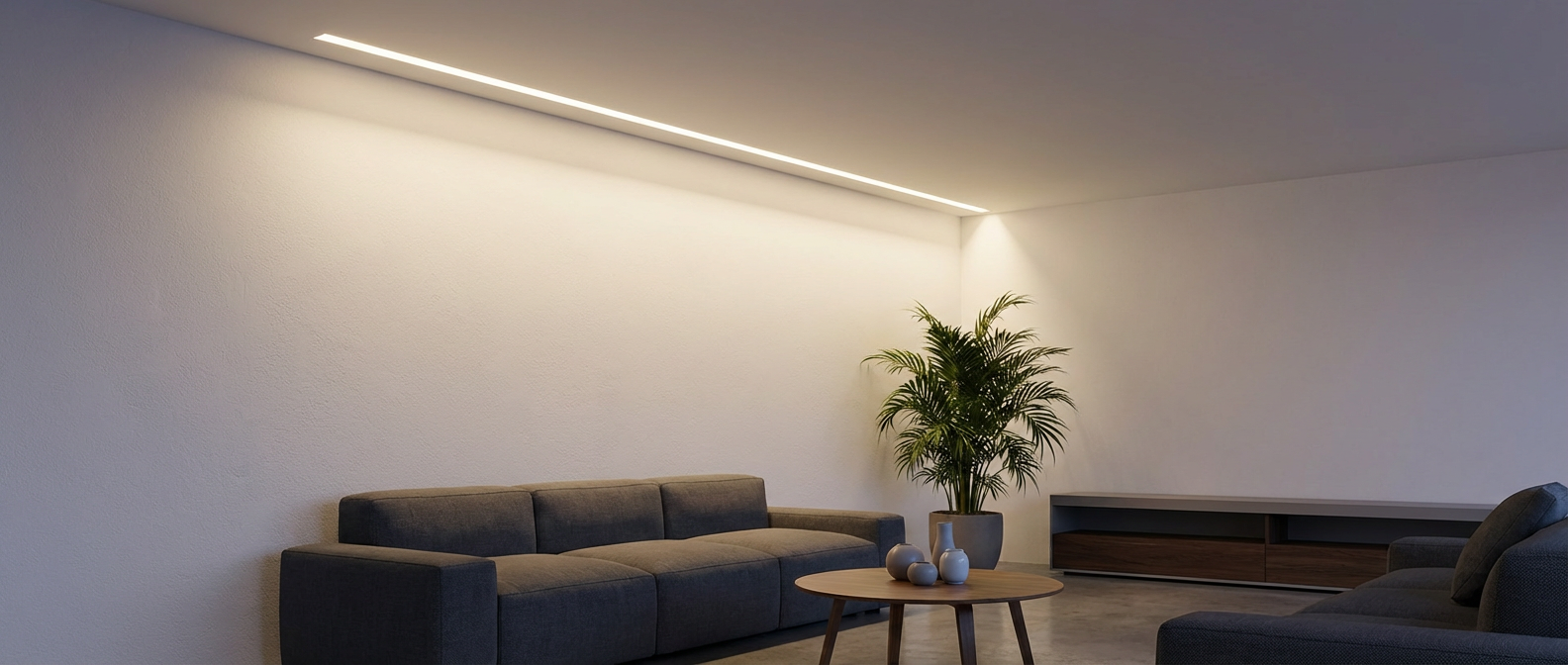 LED-Trockenbauprofil Schattenfuge