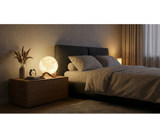 Luna Glow LED-Mondlampe USB 5 V, 3 W, 2700–6500 K