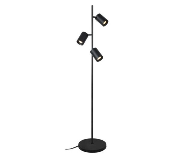 Artdelight MEGANO 3 Stehleuchte, 3 × GU10, Schwarz