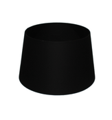 Lampenschirm aus hochwertigem Leinen für LED Stehleuchte Triad, passend für E27-Fassung, Ø50/40×30cm – erhältlich in Weiß und Schwarz